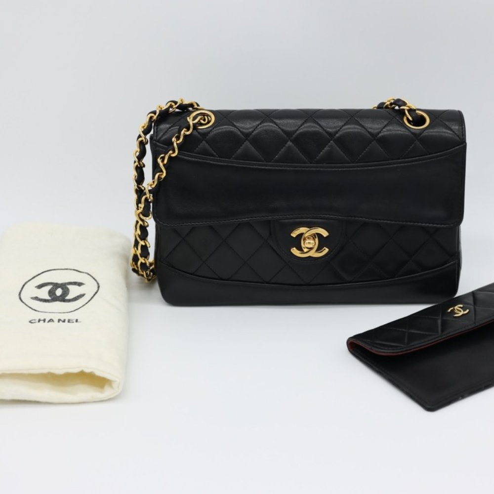 Chanel Matelasse CC Quilted Lambskin Flap Bag with Wallet